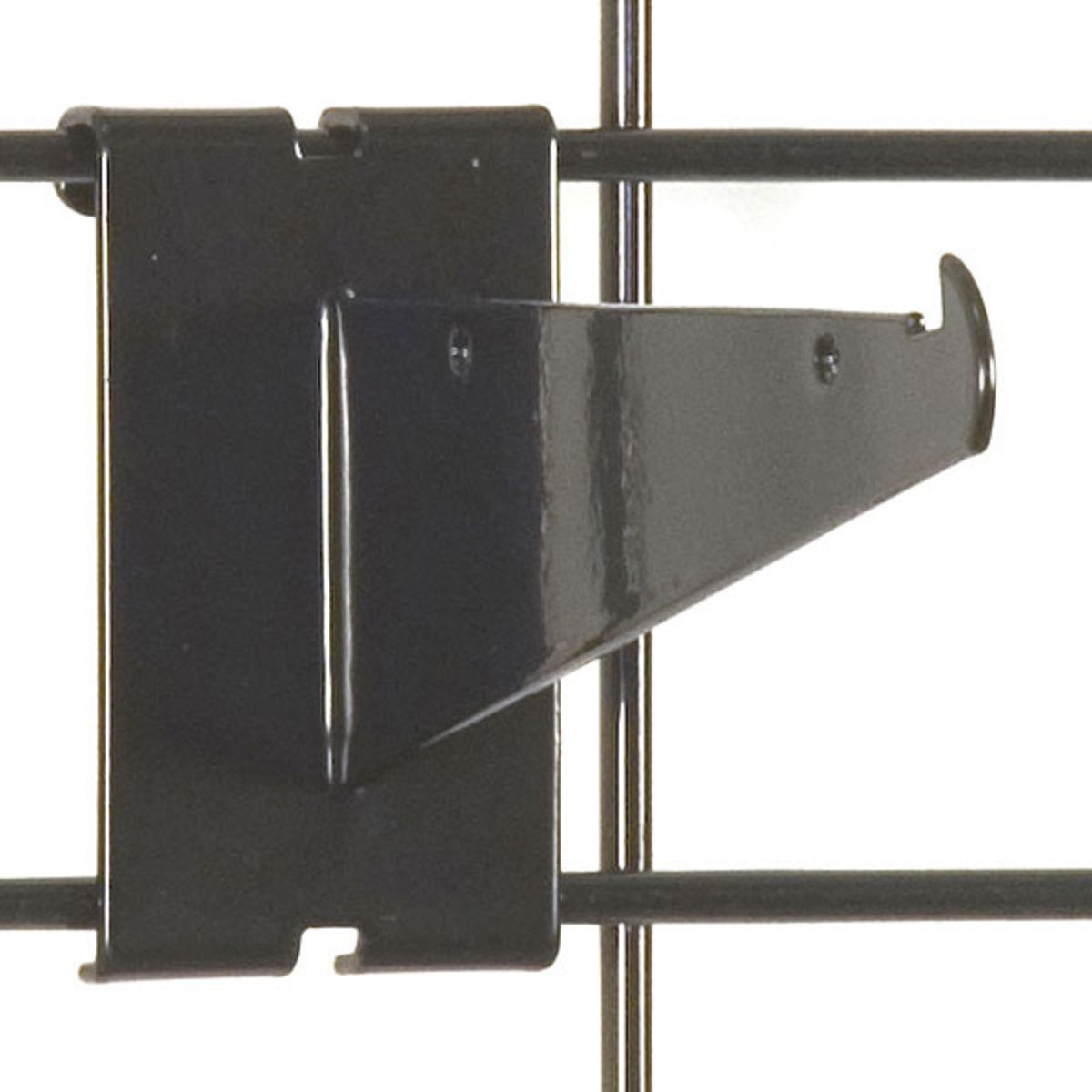 Gridwall Shelf Bracket 6" Black 25/Carton Omaha Fixture