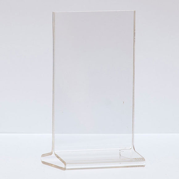 Top Load Acrylic Sign Holder - Vertical - 3-1/2