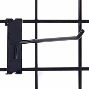 Gridwall Hook 10" - Black - 100/Carton