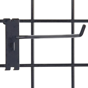 Gridwall Hook 12" - Black - 100/Carton