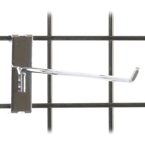 Gridwall Hook 12" - Chrome - 100/Carton