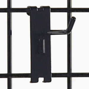 Gridwall Hook 4" - Black - 100/Carton