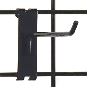 Gridwall Hook 6" - Black - 100/Carton