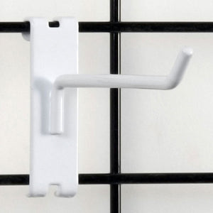 Gridwall Hook 6" - White - 100/Carton