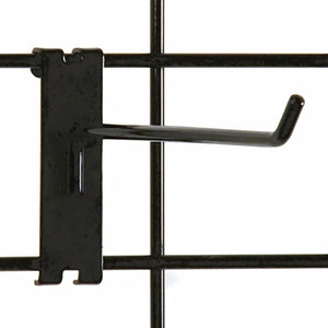 Gridwall Hook 8" - Black - 100/Carton