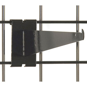 Gridwall Shelf Bracket 10" - Black - 25/Carton