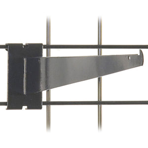 Gridwall Shelf Bracket 14" - Black - 25/Carton