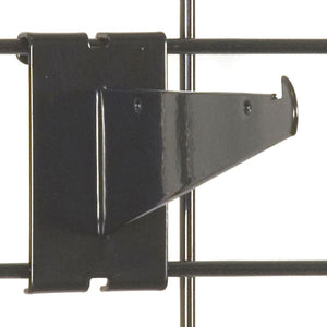 Gridwall Shelf Bracket 6" - Black - 25/Carton