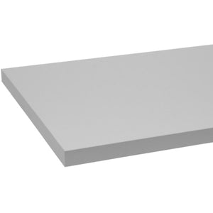 Melamine Shelf - 8" x 24" - Light Gray