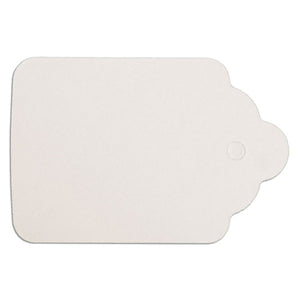 Merchandise Tag without String - 1-1/4" x 1-7/8" - White