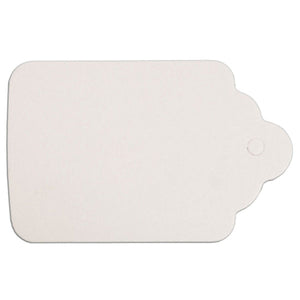 Merchandise Tag without String - 1-1/2" x 2-1/8" - White