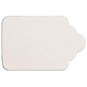 Merchandise Tag without String - 1" x 1-1/2" - White