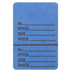 Merchandise Tag without String - 1-3/4" x 2-7/8" - Blue