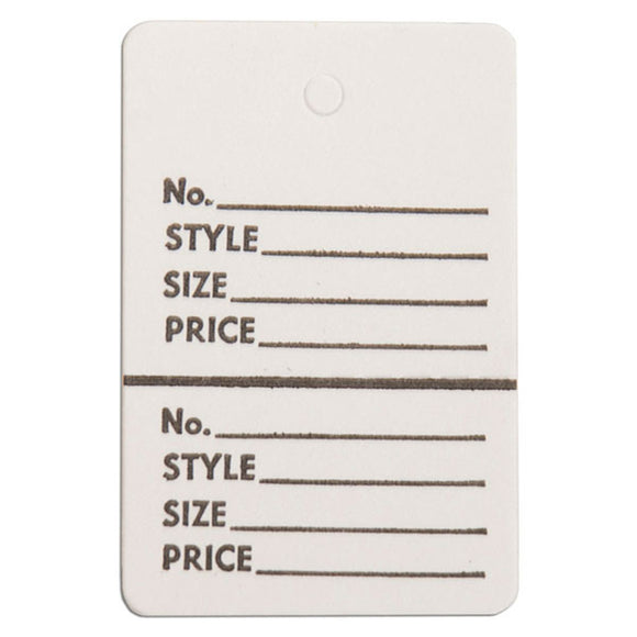 Merchandise Tag without String - 1-1/2