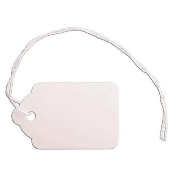 Merchandise Tag with String - 1-1/8