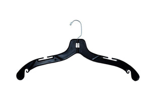 Plastic Shirt Hanger - 17" - Black - 100/Carton