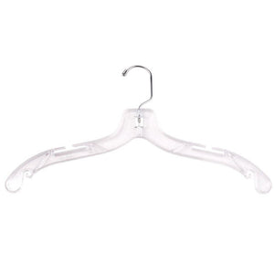 Plastic Shirt Hanger - 17" - Clear - 100/Carton