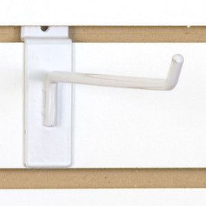 Slatwall Hook 10" - White - 100/Carton