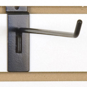 Slatwall Hook 12" - Black - 100/Carton