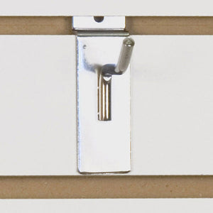 Slatwall Hook 2" - Chrome - 100/Carton