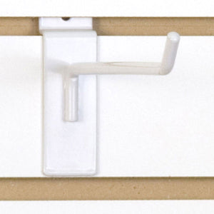 Slatwall Hook 8" - White - 100/Carton