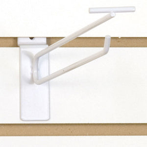 Slatwall Scanner Hook - 10" - White - 100/Carton