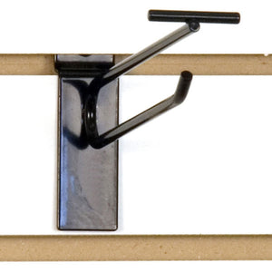 Slatwall Scanner Hook - 6" - Black - 100/Carton
