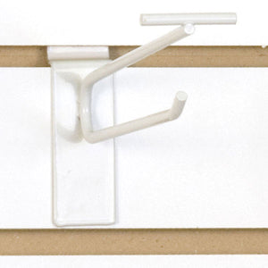 Slatwall Scanner Hook - 6" - White - 100/Carton