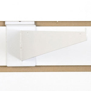 Slatwall Shelf Bracket 16" White - 25/Carton