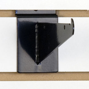 Slatwall Shelf Bracket 6" Black - 25/Carton