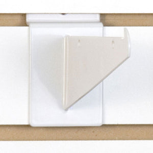 Slatwall Shelf Bracket 6" White - 25/Carton