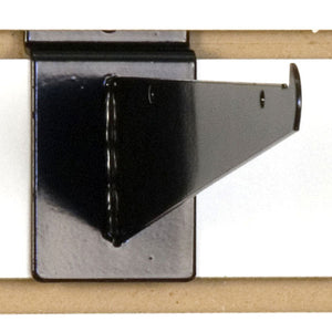 Slatwall Shelf Bracket 8" Black - 25/Carton