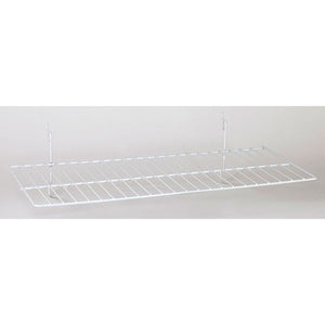 Wire Shelf - Universal Bracket - Slanted - 23-1/2" x 12" - White