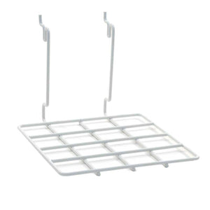 Wire Shelf - Universal Bracket - 8" x 8" - White